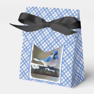 Blue Jay Painting - Original Bird Art Favor Box