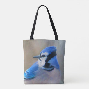 Blue Jay Painting - Original Bird Art Tote Bag