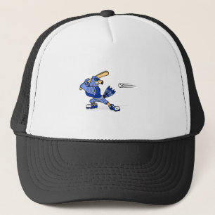 Blue Jay Playing Baseball Trucker Hat