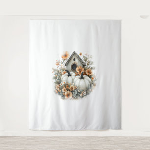Blue Jay Shirt Country Pumpkin Tapestry
