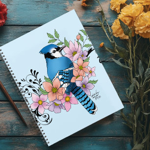Blue Jay Spring Flowers Planner