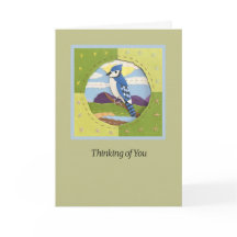 Blue Jay "Thinking of You" Art Card