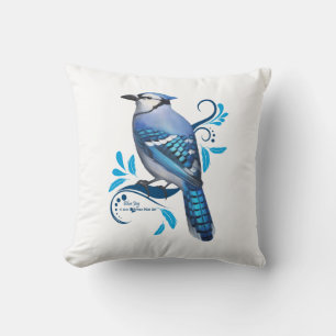 Blue Jay Throw Pillow