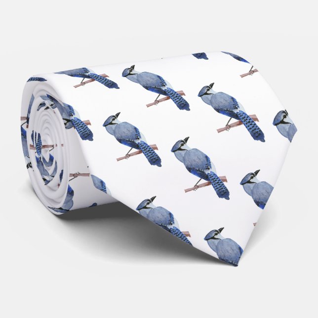 Blue Jay Tie (Rolled)