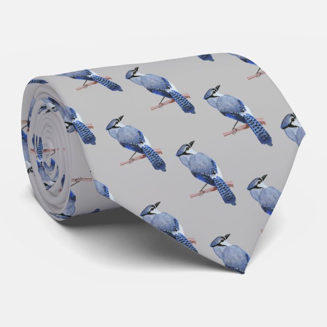 Blue Jay Tie (Rolled)