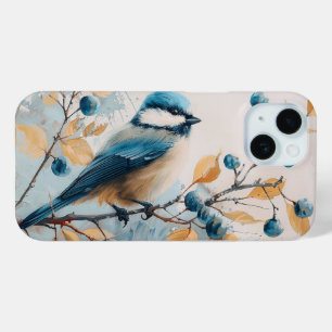 Blue Jay Watercolor Art iPhone 15 Case
