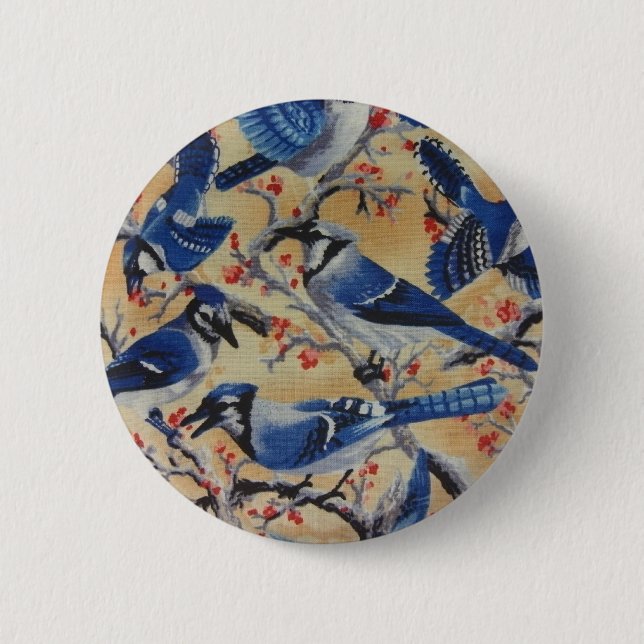 Blue Jays 2 Inch Round Button (Front)