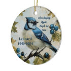 Blue jays Personalized Memorial Ornament