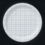 Blue Jean Baby Boy Baby Shower Gingham  Paper Plate<br><div class="desc">Blue Jean Baby Boy Baby Shower Gingham Paper Plates</div>