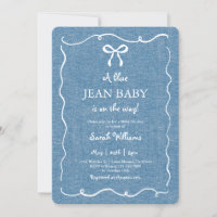 Blue Jean Baby Denim Baby Shower Boy