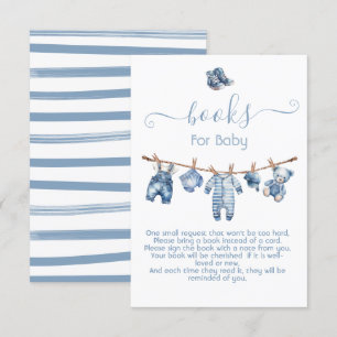 Blue Jean Baby Denim Books for Baby Invitation