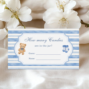 Blue Jean Baby How Many Candies Are in the jar Enclosure Card