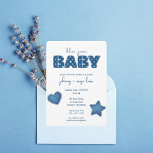 Blue Jean Baby | Modern Baby Shower | Patchwork
