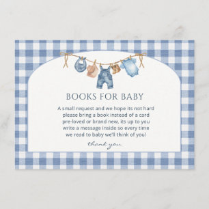 Blue Jean Baby Shower Cowboy Enclosure Card
