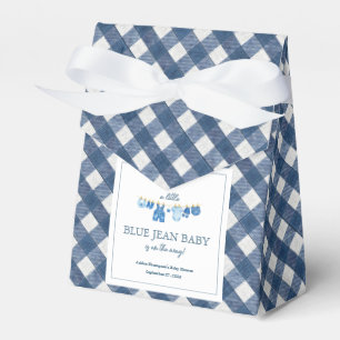 Blue Jean Baby Shower Favor Box
