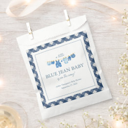 Blue Jean Baby Shower Favour Bag