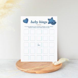 Blue Jean Baby Shower Game Baby Bingo
