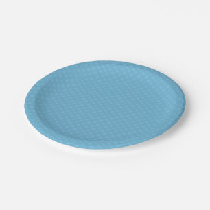 Blue Jean Basketweave Lattice Tone   Paper Plate