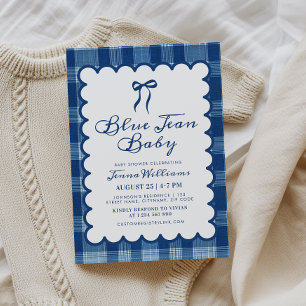 Blue Jean Boy Baby Shower  Invitation