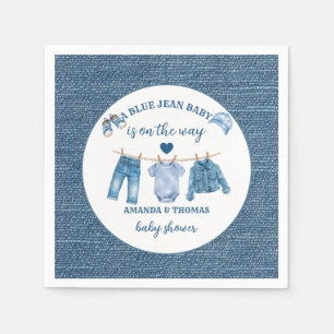 Blue Jean Boy Baby Shower  Napkin