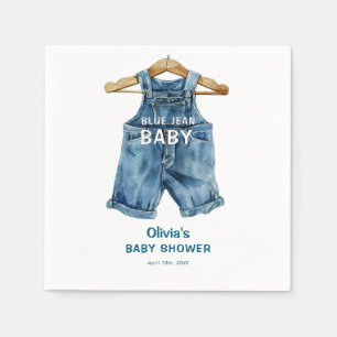 Blue Jean Boy Western Baby Shower Napkin