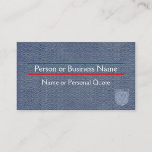 Blue Jean Design Profil & Carte de visite Templat