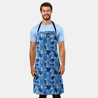 Blue Jean Hearts Apron