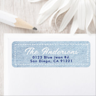 Blue Jean Minimal Return Address