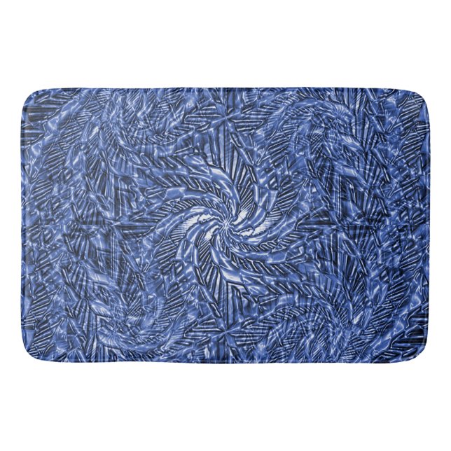 Blue Jean swirl..... Bath Mat (Front)
