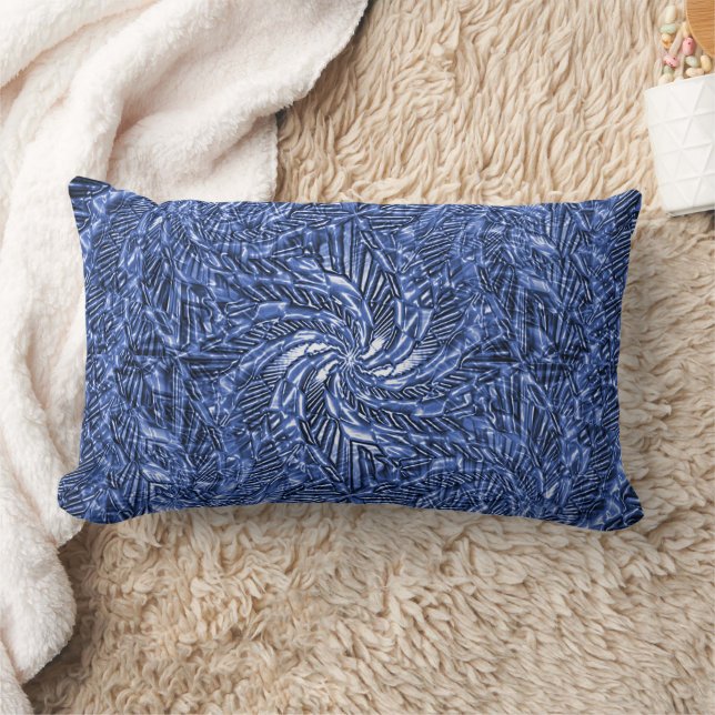 Blue Jean swirl...... Lumbar Pillow (Blanket)