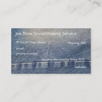 Blue Jeans Business Card