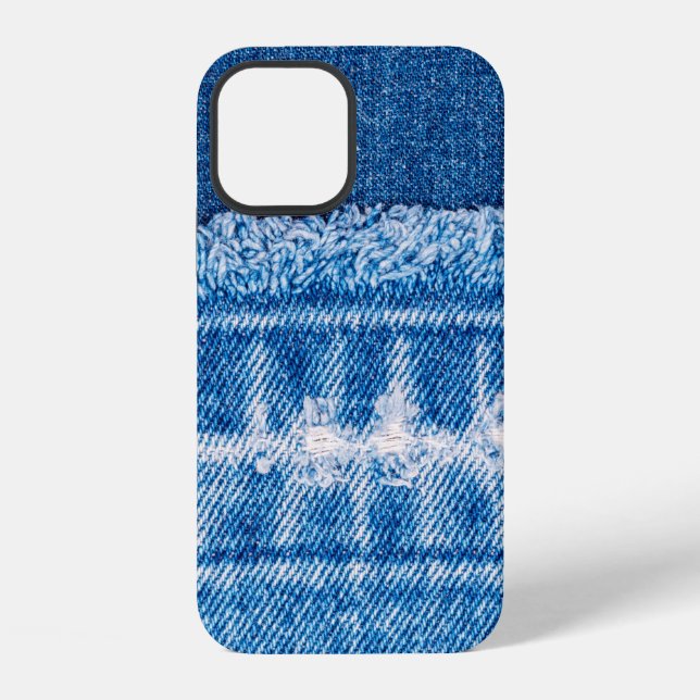 Blue jeans denim texture iPhone case (Back)