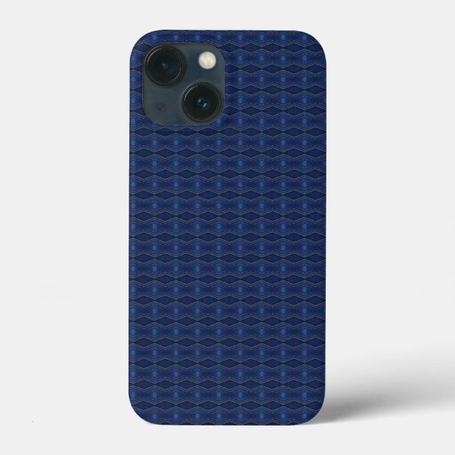 blue jeans pattern Case-Mate iPhone case (Back)
