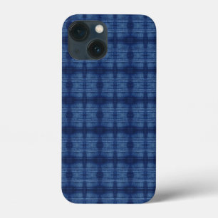 blue jeans pattern iPhone 13 mini case