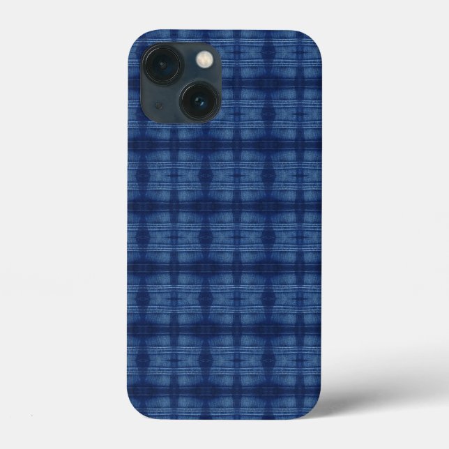 blue jeans pattern Case-Mate iPhone case (Back)