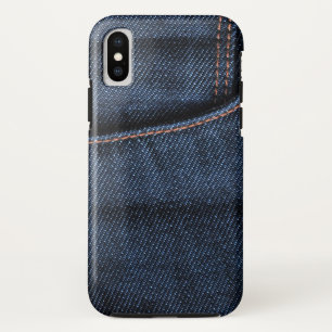 Blue Jeans Pocket iPhone X Case
