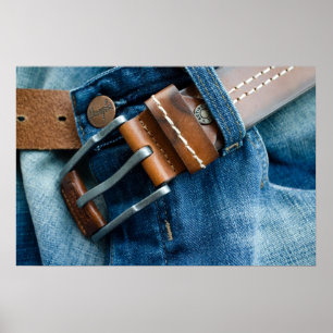 Blue jeans poster