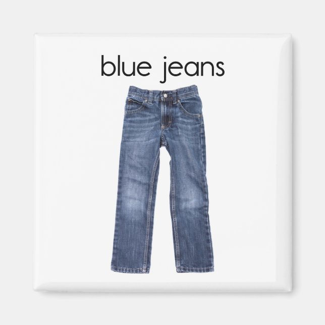 Blue Jeans Refrigerator Magnet (Front)