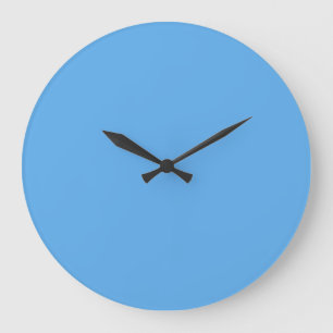 Blue jeans (solid colour) Large Clock