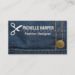 Blue Jeans Stitching   Wardrobe Designer Business Card