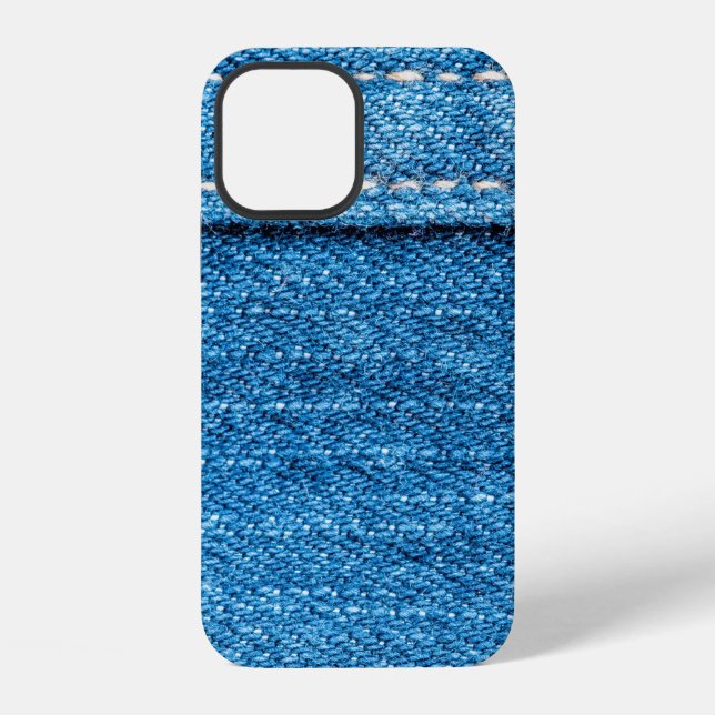 Blue jeans texture background. iPhone case (Back)
