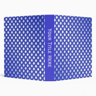 Blue Jelly Polka Dot Binder