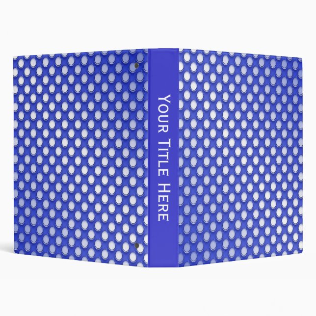 Blue Jelly Polka Dot Binder (Background)
