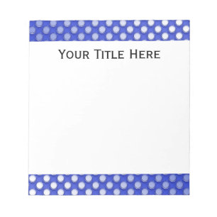 Blue Jelly Polka Dot Paper Pad