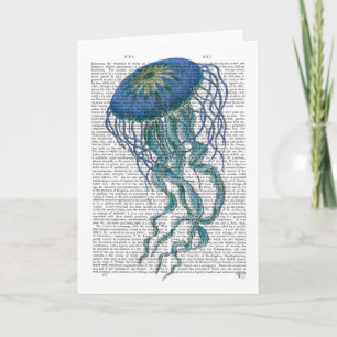 Blue Jellyfish Card