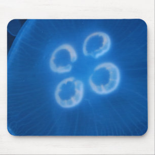 Blue Jellyfish Mouse Pad