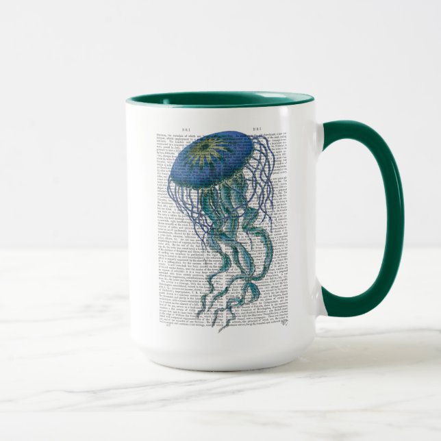 Blue Jellyfish Mug (Right)