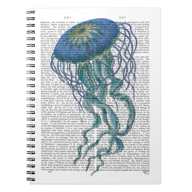 Blue Jellyfish Notebook (Front)