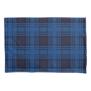 Blue Jewel Plaid Tartan Pillowcase