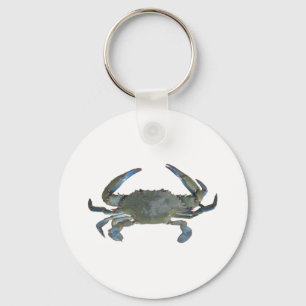 Blue "Jimmy" Crab Keychain